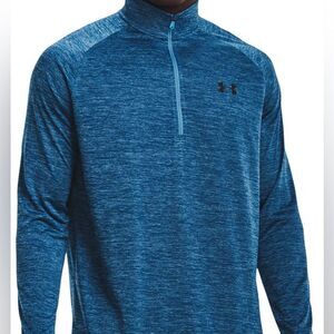 Under Armour Men’s Tech 1/2 Zip Long Sleeve Blue Shirt Size Small